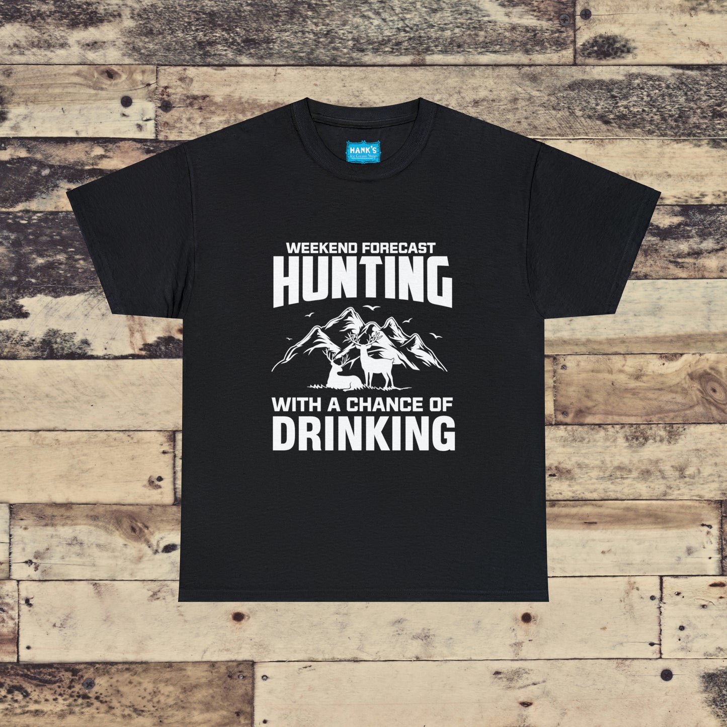 Hunting Forecast. Adult Heavy Cotton Tee