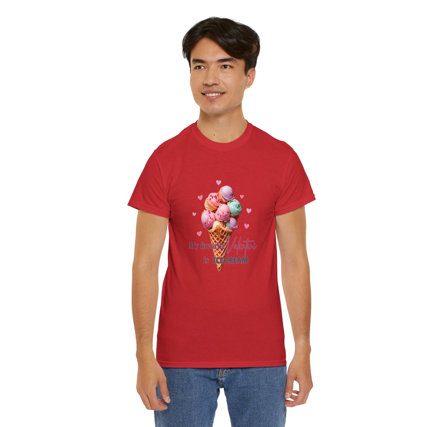 My Favorite Valentine is Ice Cream, Cotton T-shirt