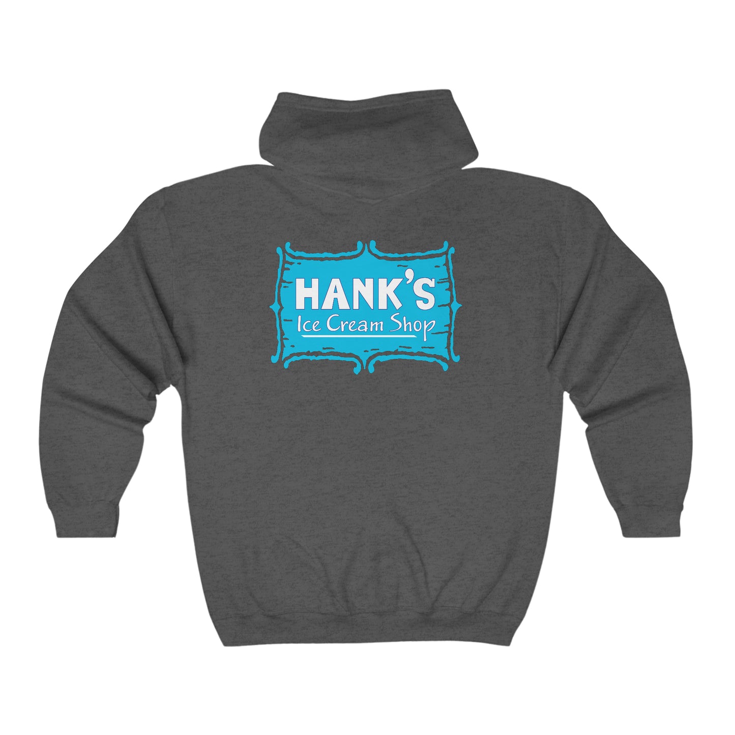 Hank’s Original Logo Adult Heavy Blend™ Full Zip Hooded Sweatshirt