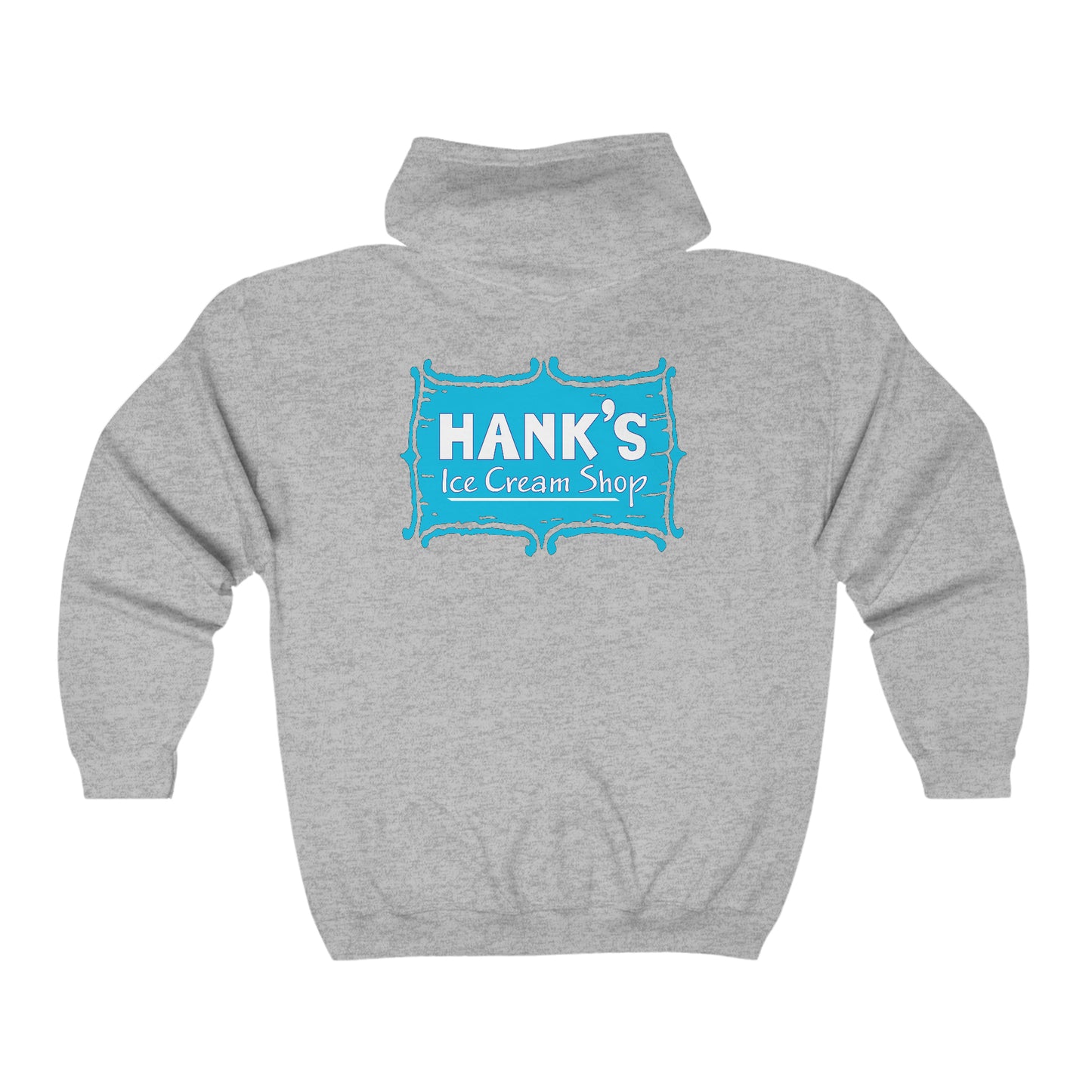 Hank’s Original Logo Adult Heavy Blend™ Full Zip Hooded Sweatshirt