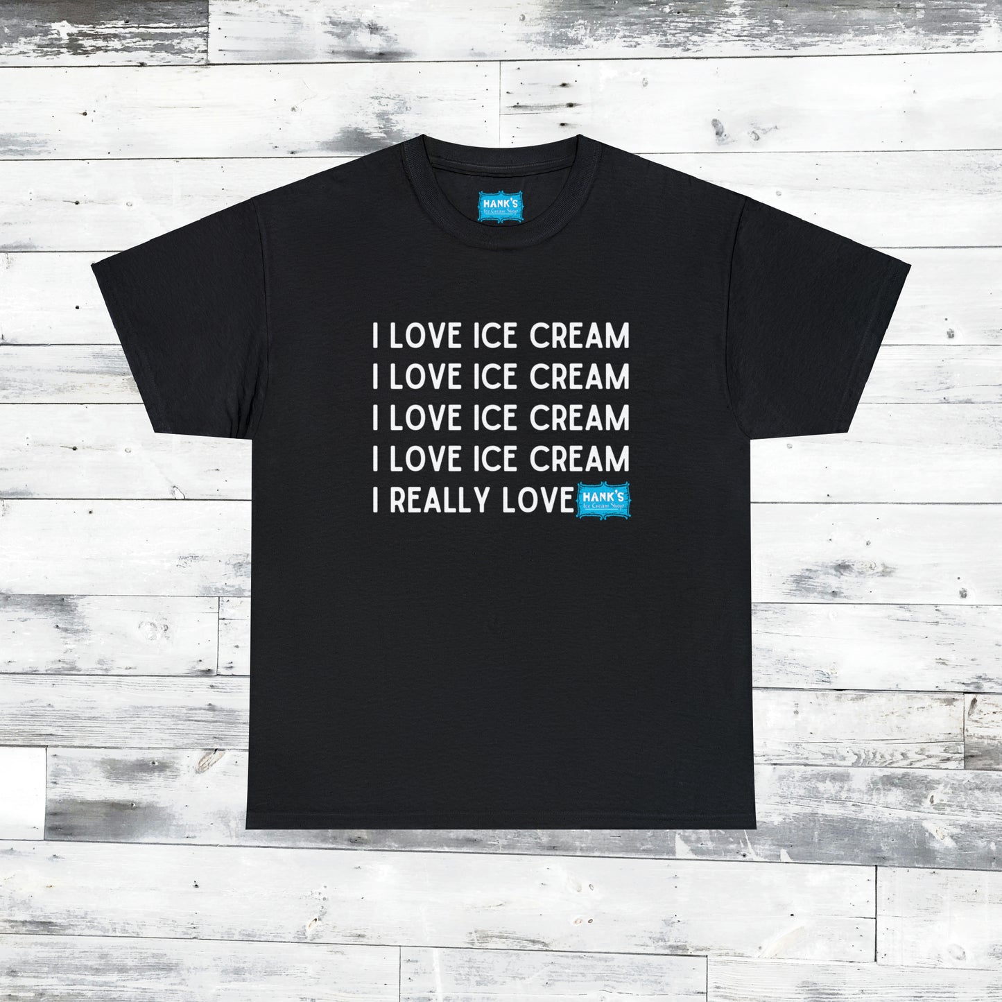 I Love Ice Cream. Adult Heavy Cotton Tee