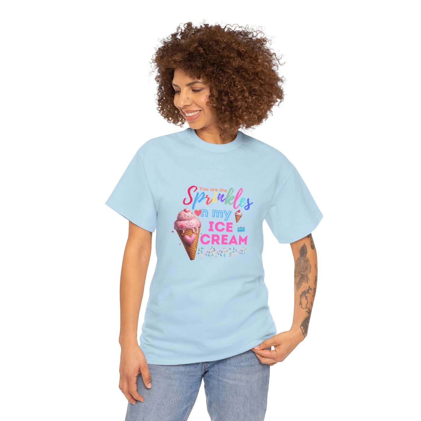 Sprinkles on my ice cream. Adult Heavy Cotton Tee