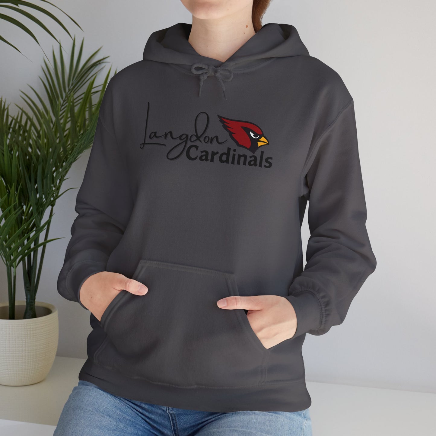 Langdon Cardinal LogoUnisex Heavy Blend™ Hooded Sweatshirt