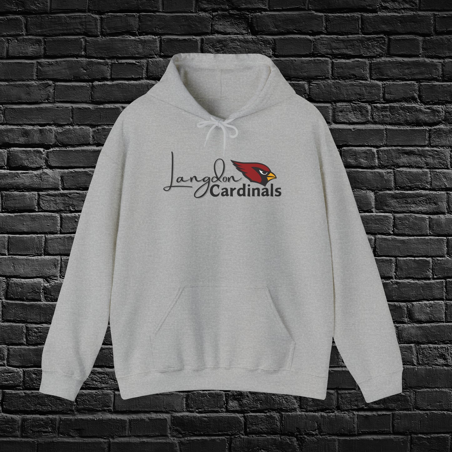 Langdon Cardinal LogoUnisex Heavy Blend™ Hooded Sweatshirt