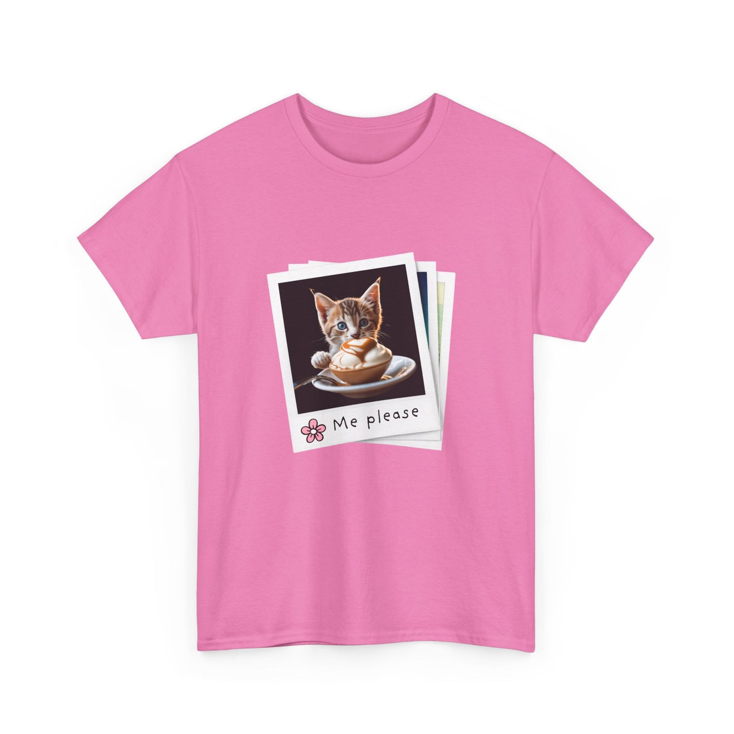 Cute Cat Lover Tee, Unisex Heavy Cotton T-Shirt, Cat Lover Gift, Funny Pet Shirt, Animal Lover Apparel, Me Please Tee, Everyday Casual Wear