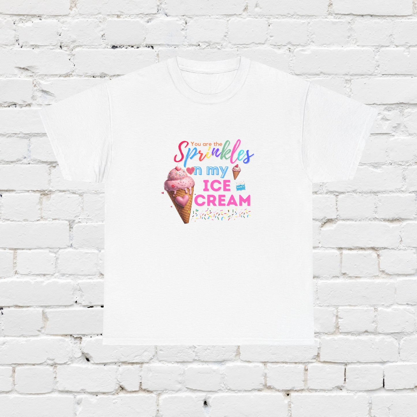 Sprinkles on my ice cream. Adult Heavy Cotton Tee