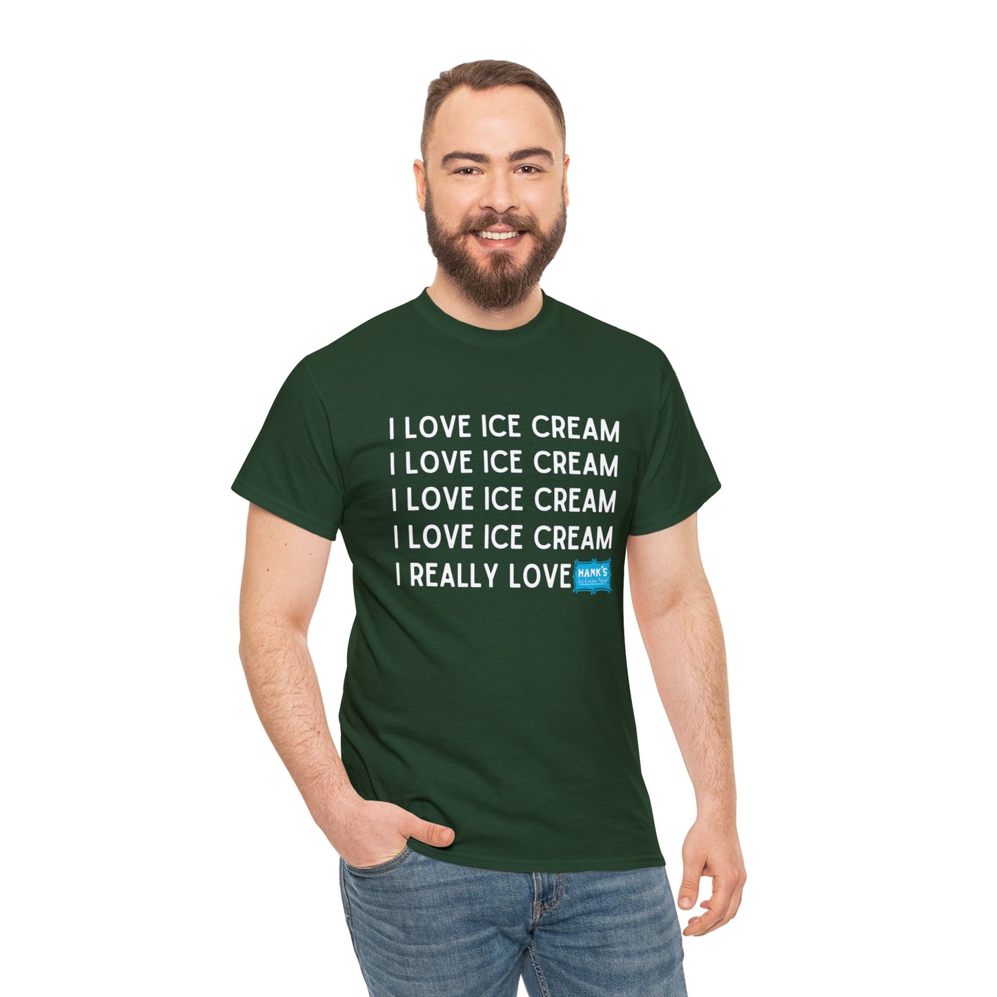 I Love Ice Cream. Adult Heavy Cotton Tee