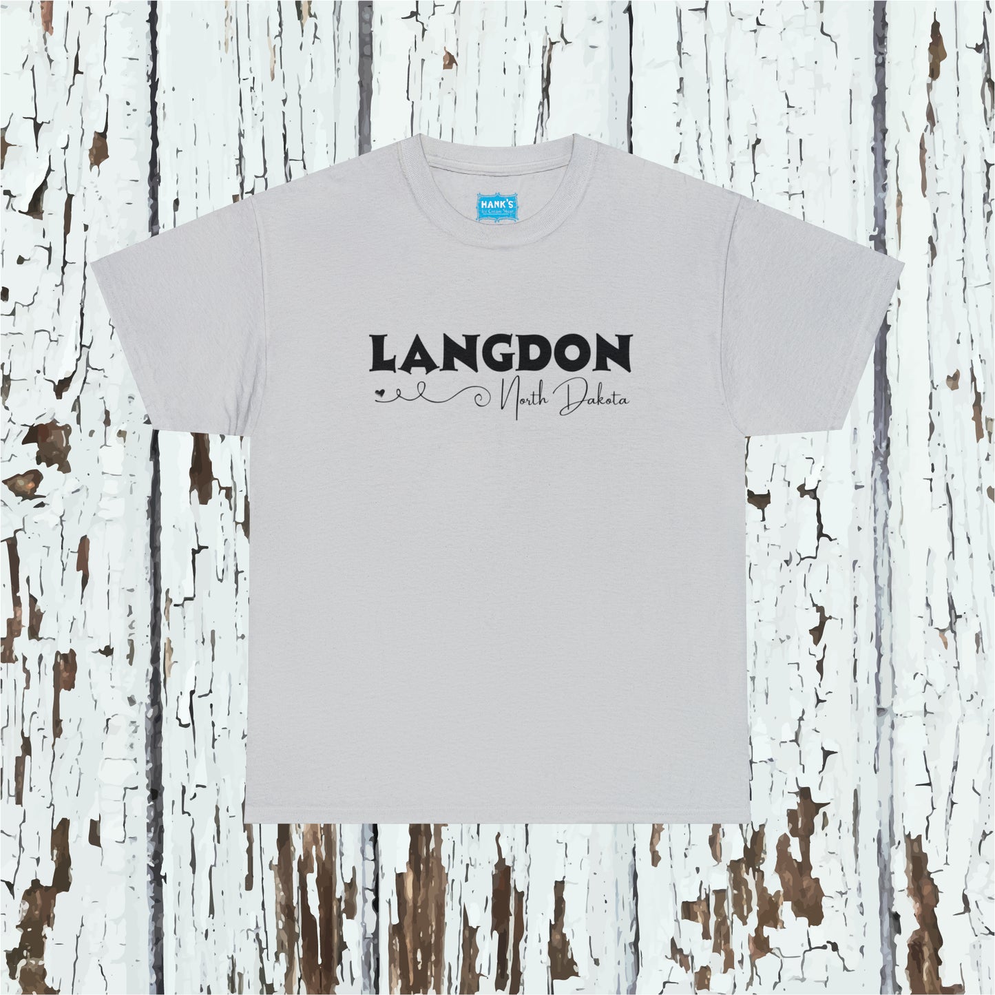 Langdon ND Adult Heavy Cotton Tee