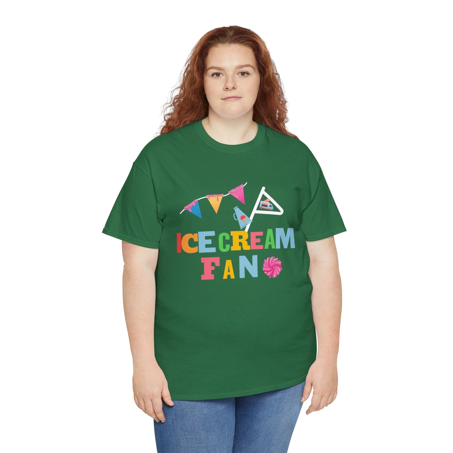 Ice Cream Fan. Adult Heavy Cotton Tee