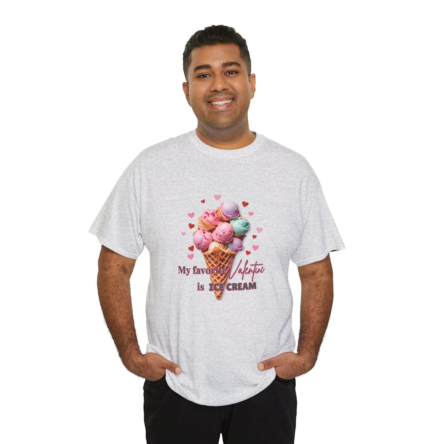 My Favorite Valentine is Ice Cream, Cotton T-shirt