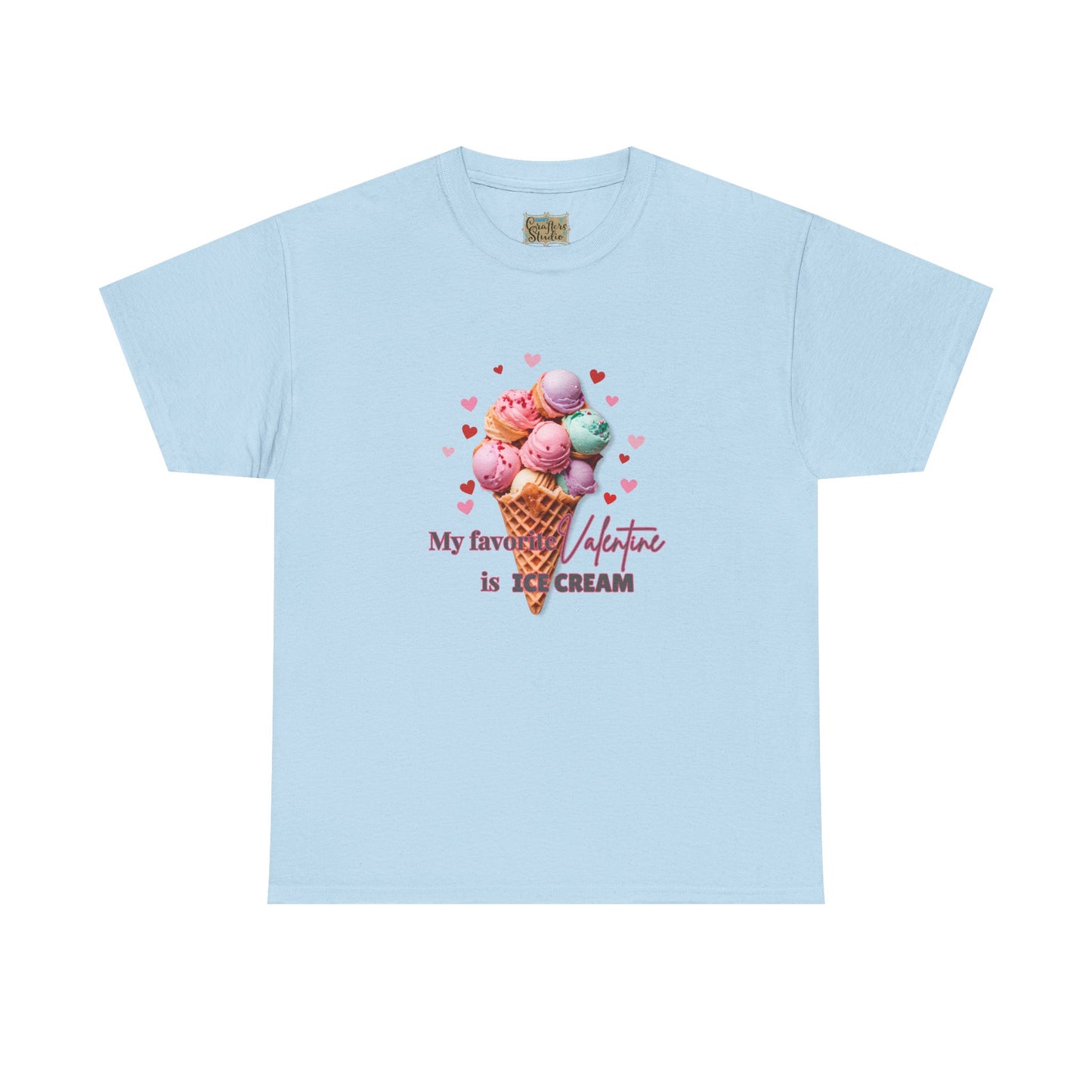 My Favorite Valentine is Ice Cream, Cotton T-shirt