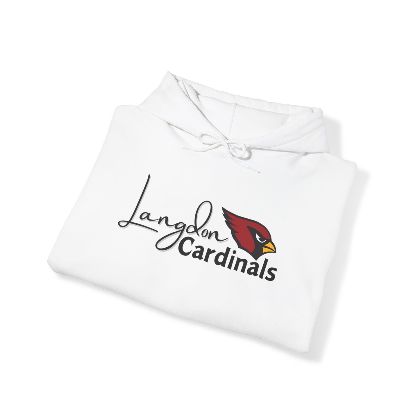 Langdon Cardinal LogoUnisex Heavy Blend™ Hooded Sweatshirt