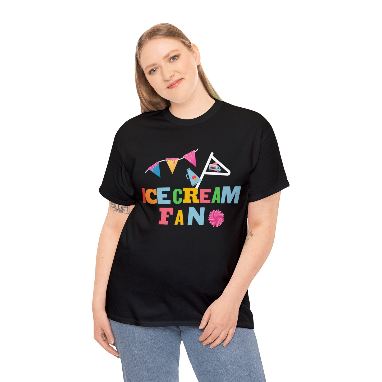 Ice Cream Fan. Adult Heavy Cotton Tee