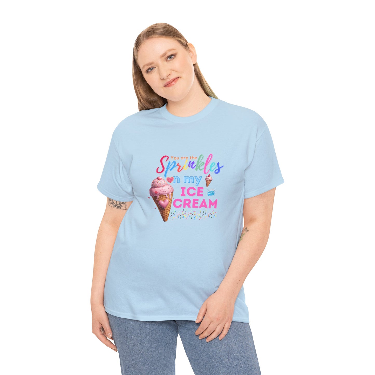 Sprinkles on my ice cream. Adult Heavy Cotton Tee