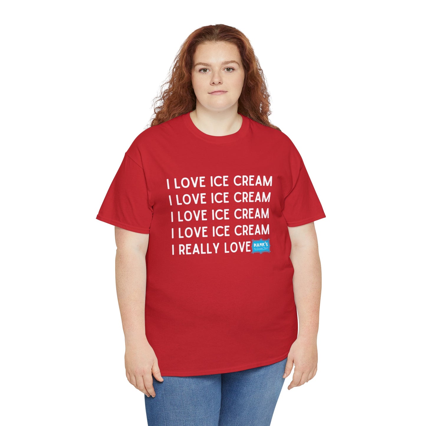 I Love Ice Cream. Adult Heavy Cotton Tee