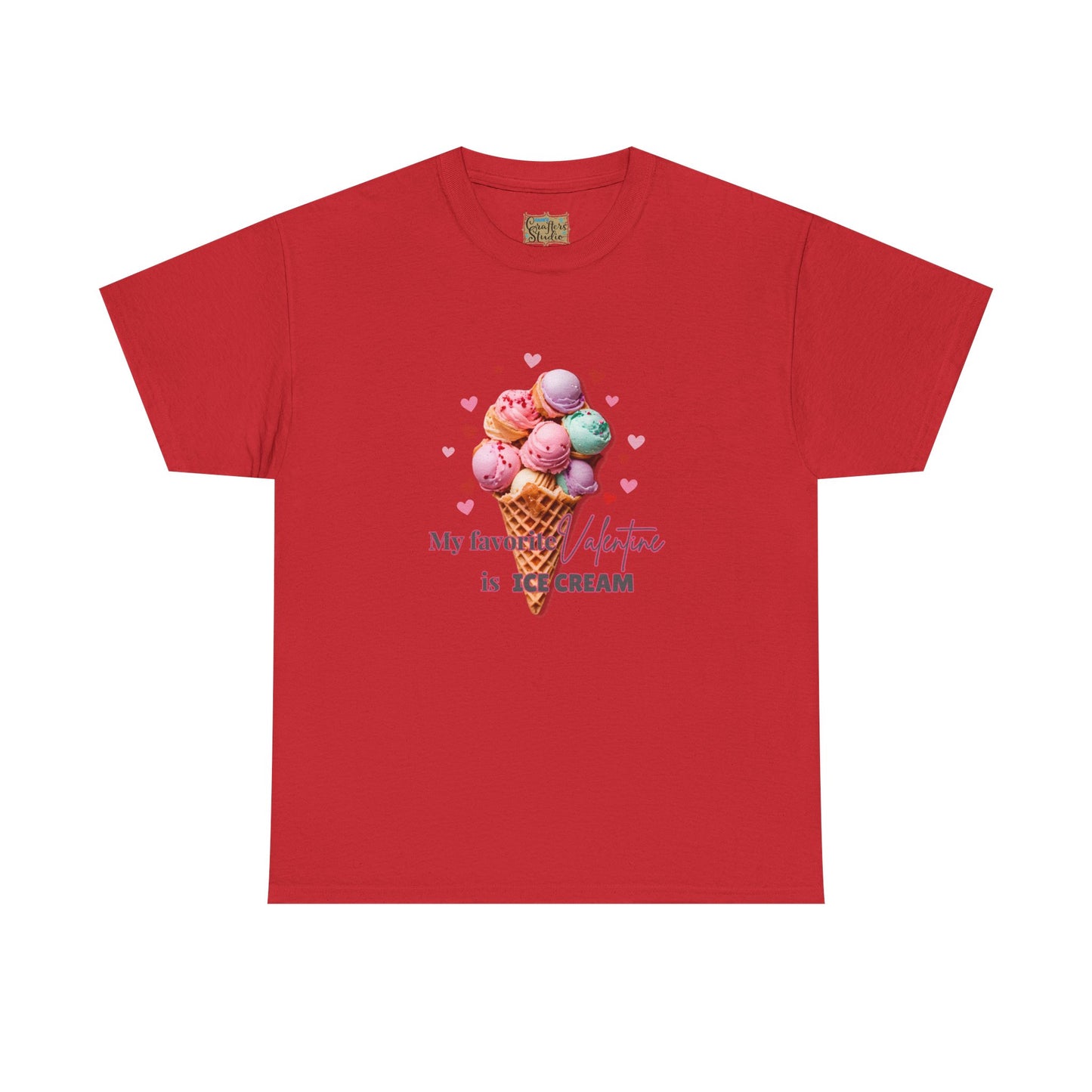 My Favorite Valentine is Ice Cream, Cotton T-shirt