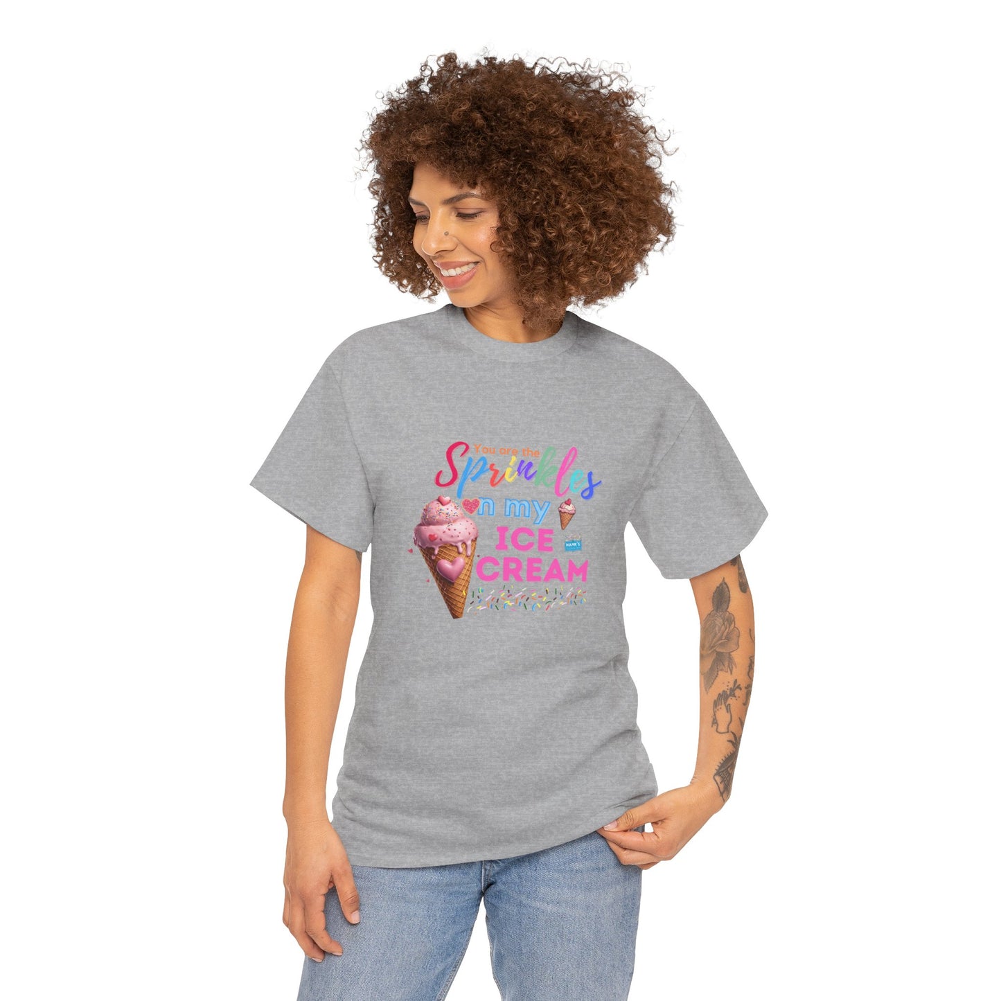 Sprinkles on my ice cream. Adult Heavy Cotton Tee