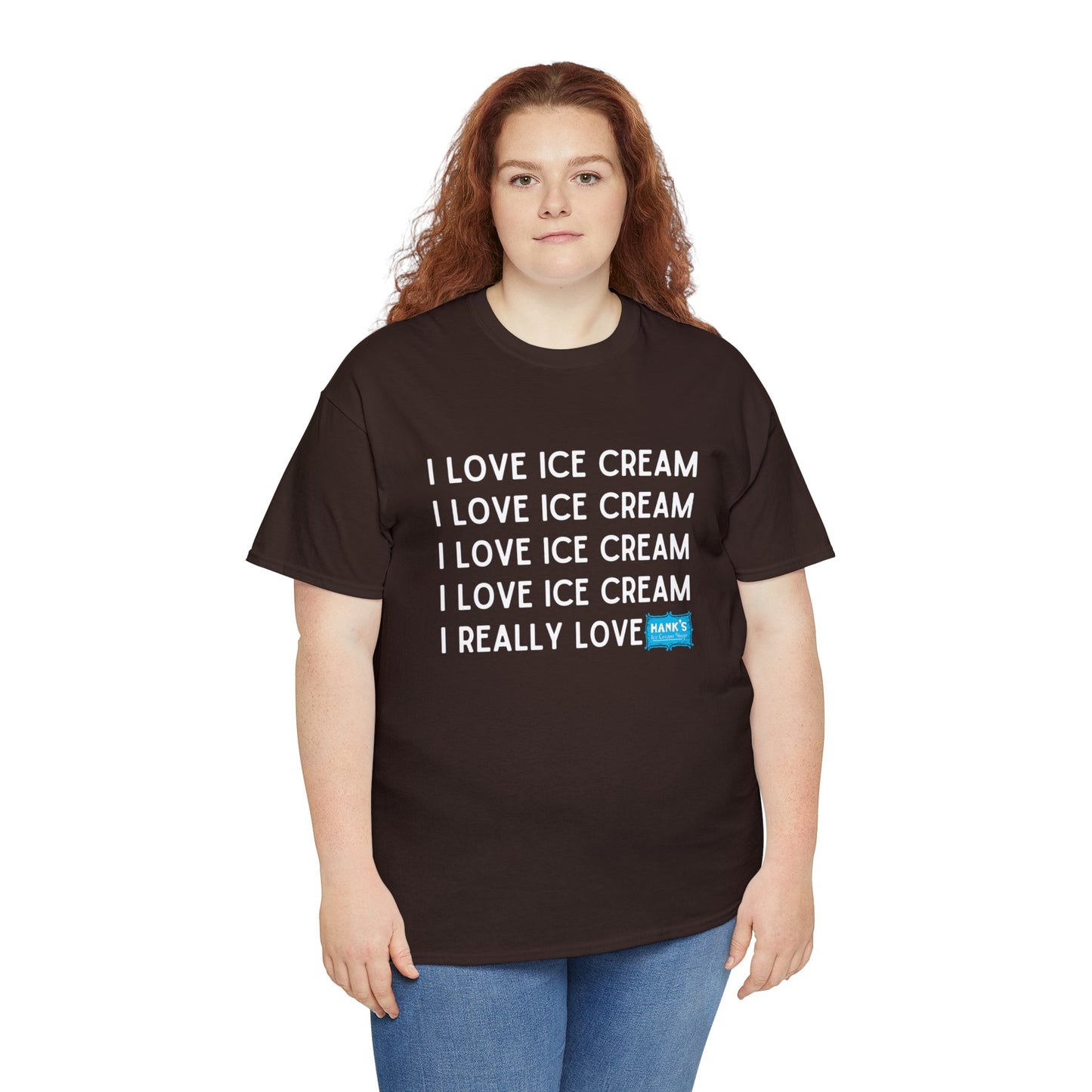 I Love Ice Cream. Adult Heavy Cotton Tee