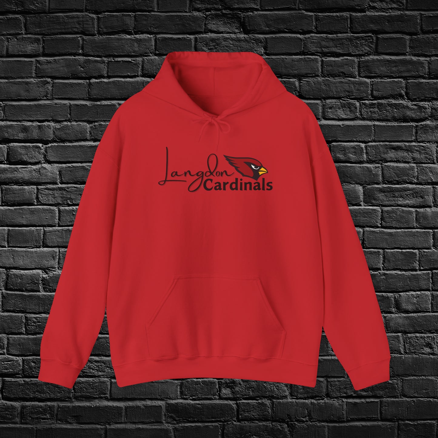 Langdon Cardinal LogoUnisex Heavy Blend™ Hooded Sweatshirt