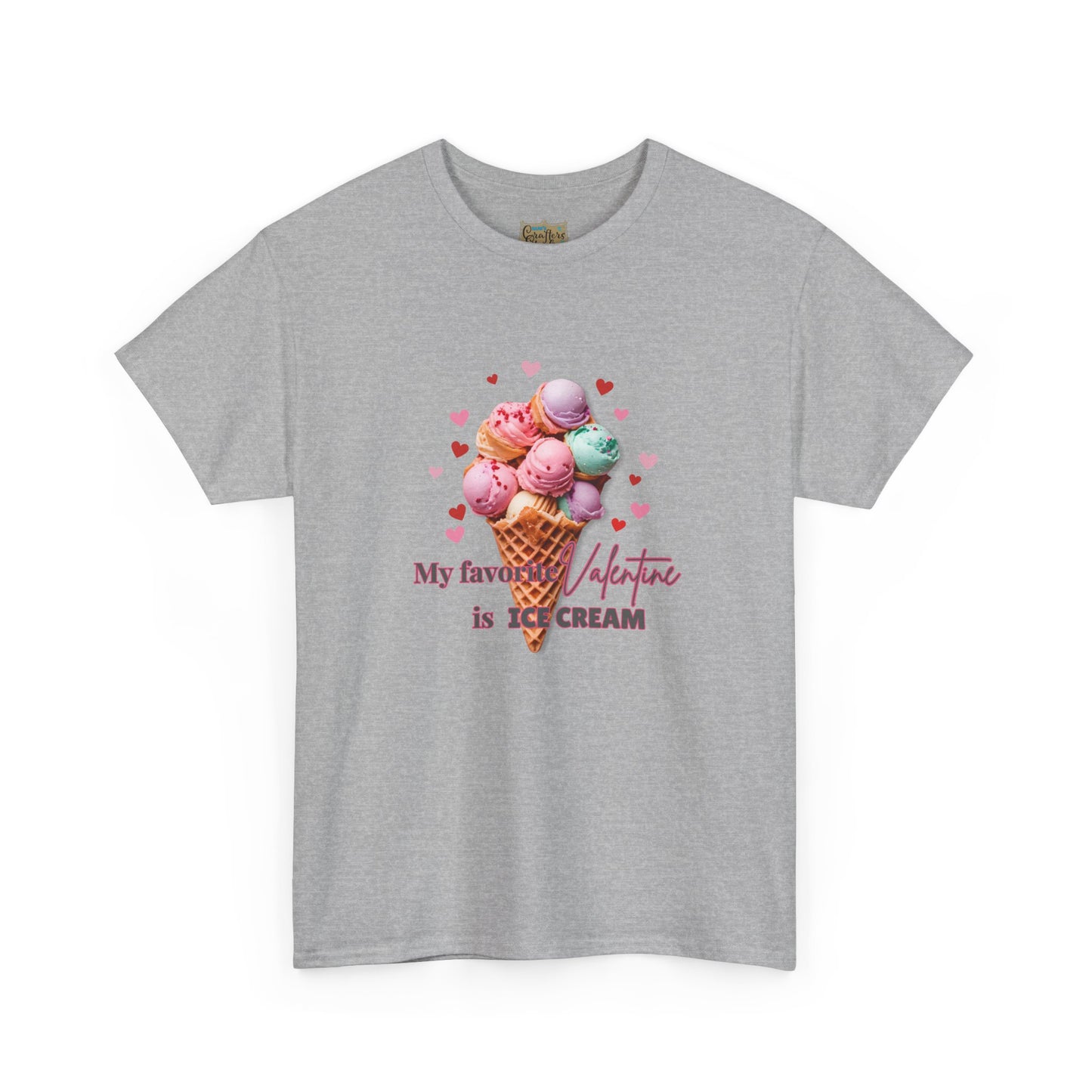 My Favorite Valentine is Ice Cream, Cotton T-shirt