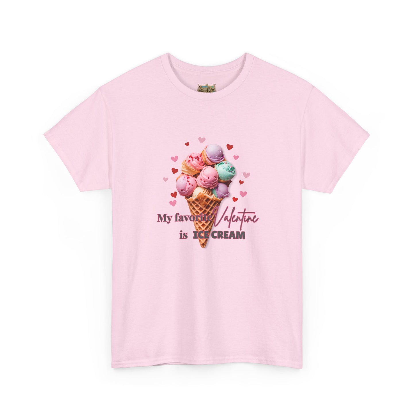 My Favorite Valentine is Ice Cream, Cotton T-shirt