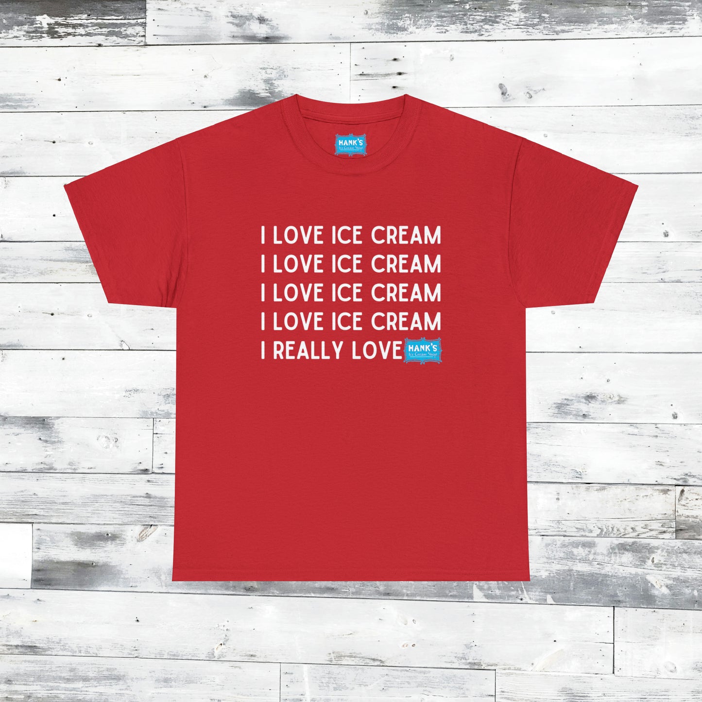 I Love Ice Cream. Adult Heavy Cotton Tee