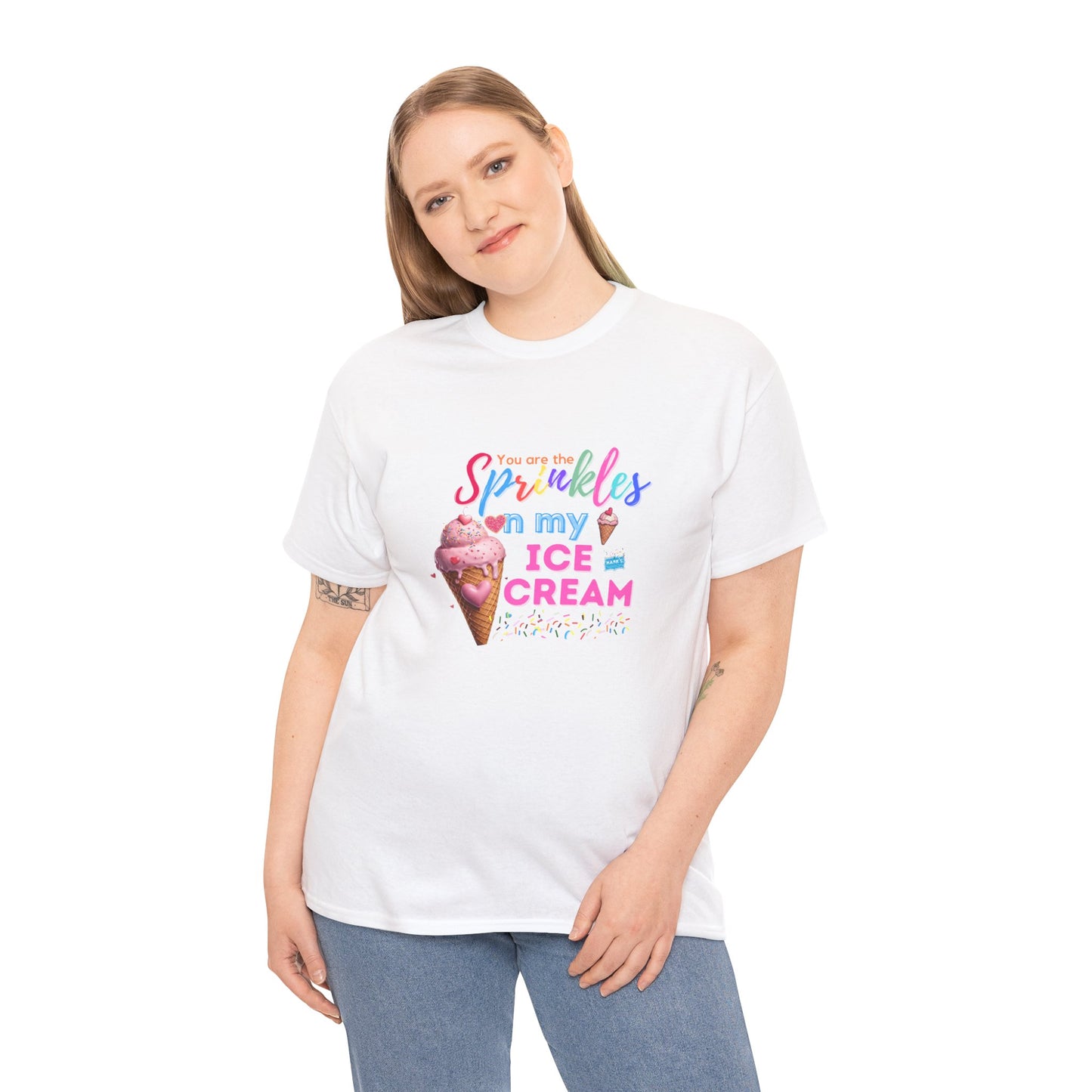 Sprinkles on my ice cream. Adult Heavy Cotton Tee