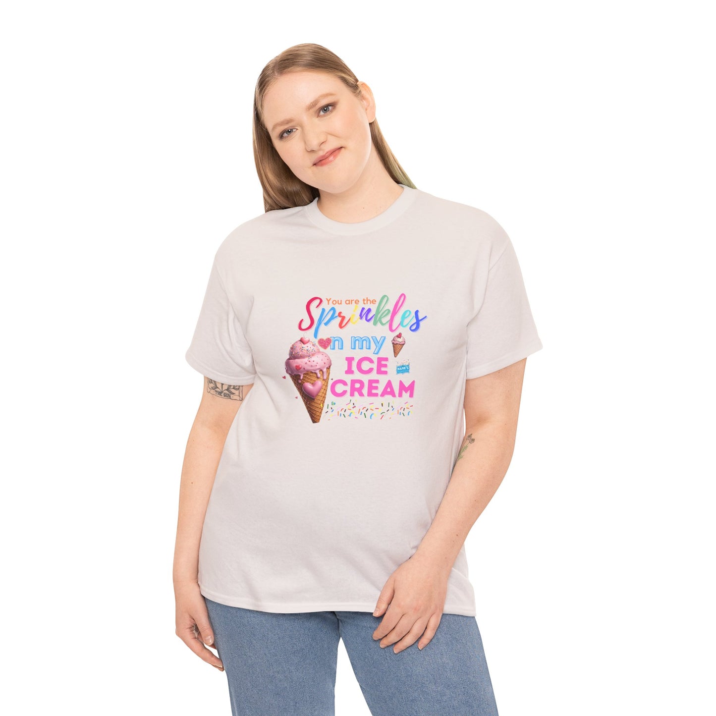 Sprinkles on my ice cream. Adult Heavy Cotton Tee