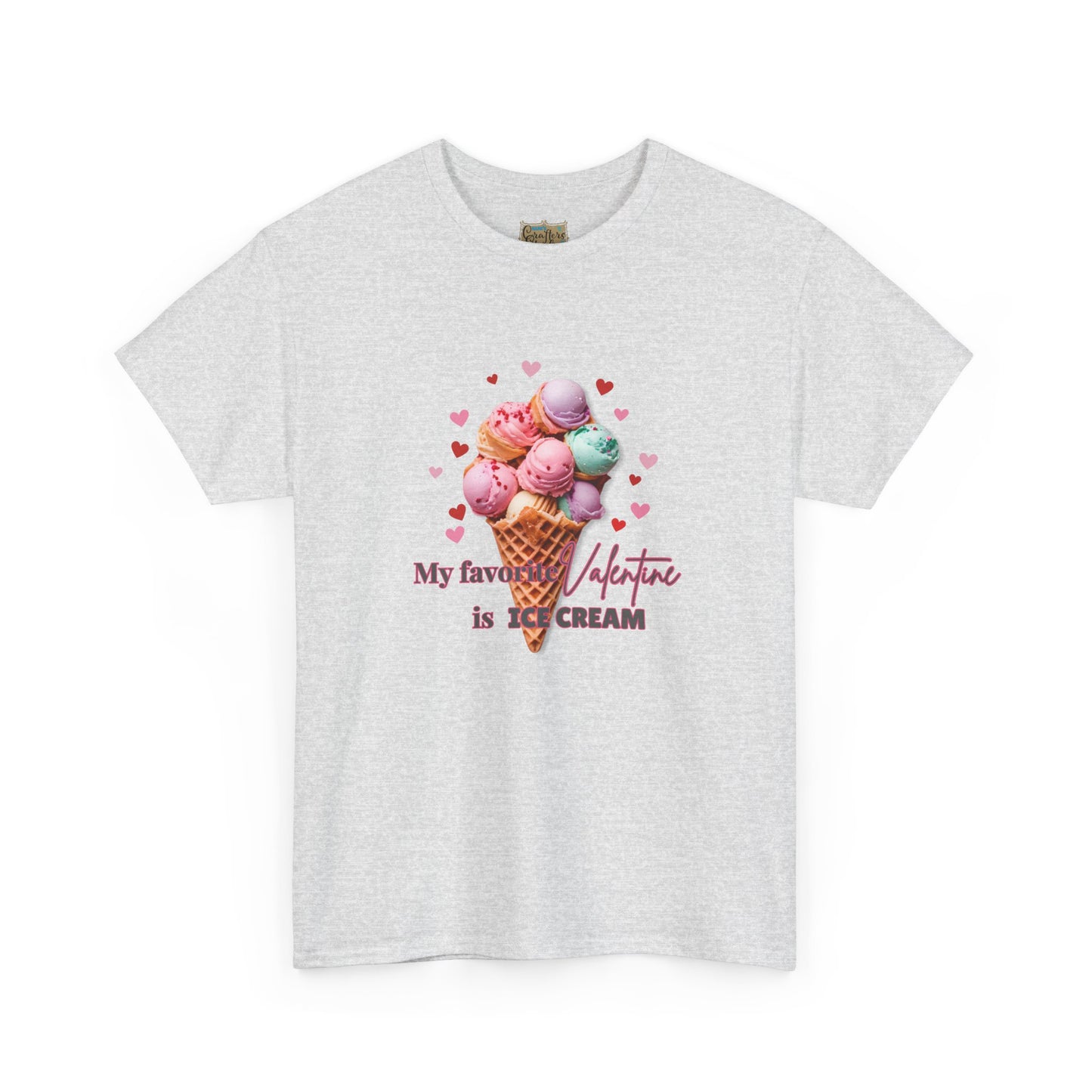 My Favorite Valentine is Ice Cream, Cotton T-shirt