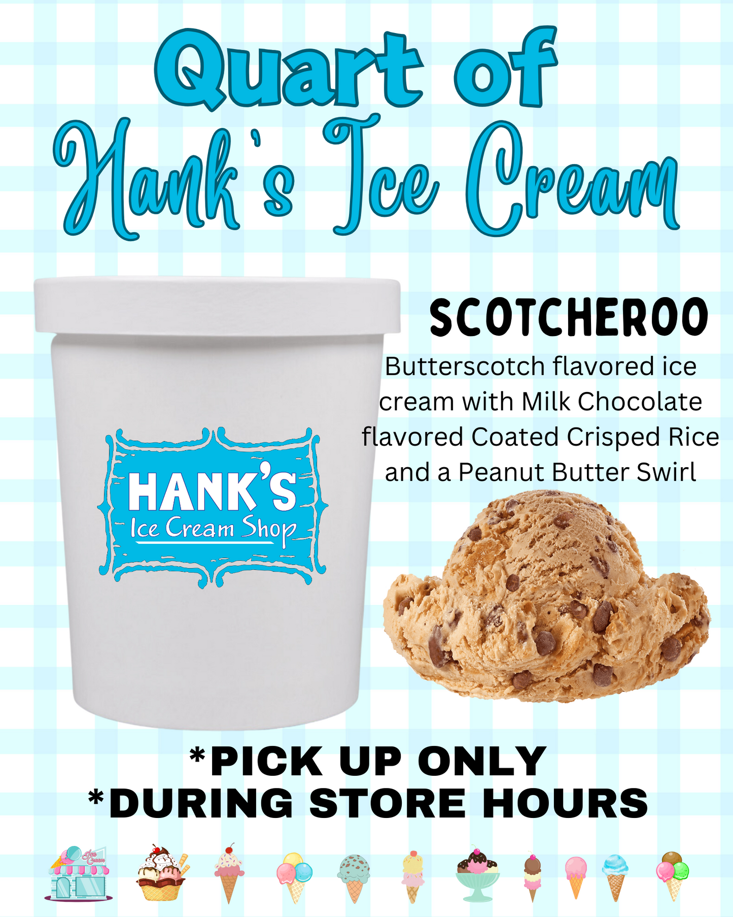 Quart of Scotcheroo Ice Cream